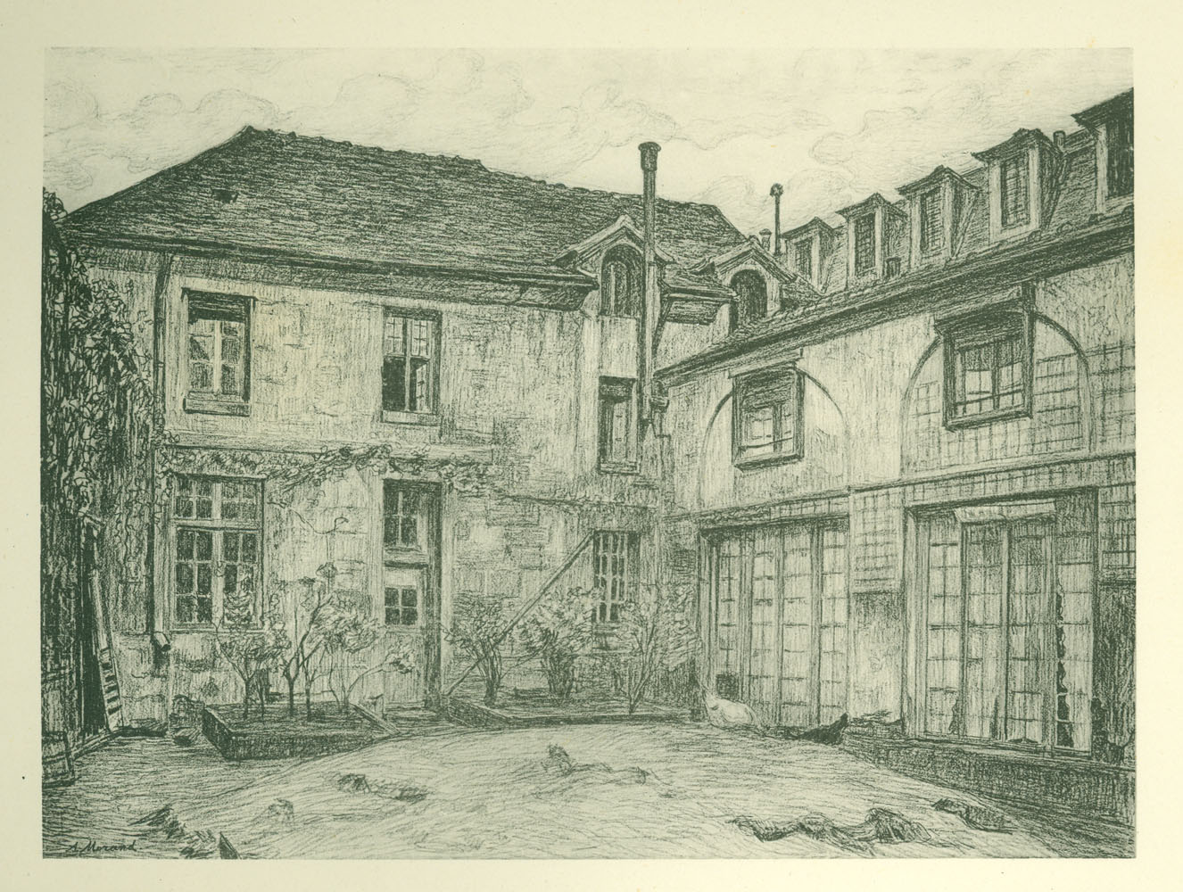 Exterior view, magasin général for the prisons of the Department of the Seine